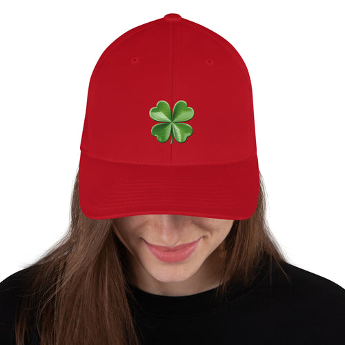 Irish Clover Fitted Structured Twill Cap