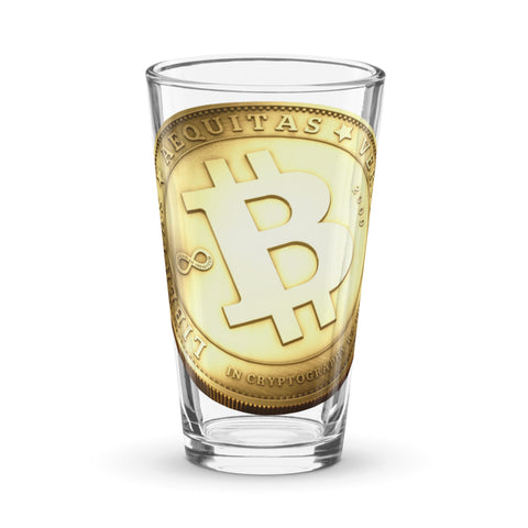 Bitcoin Pint Glass