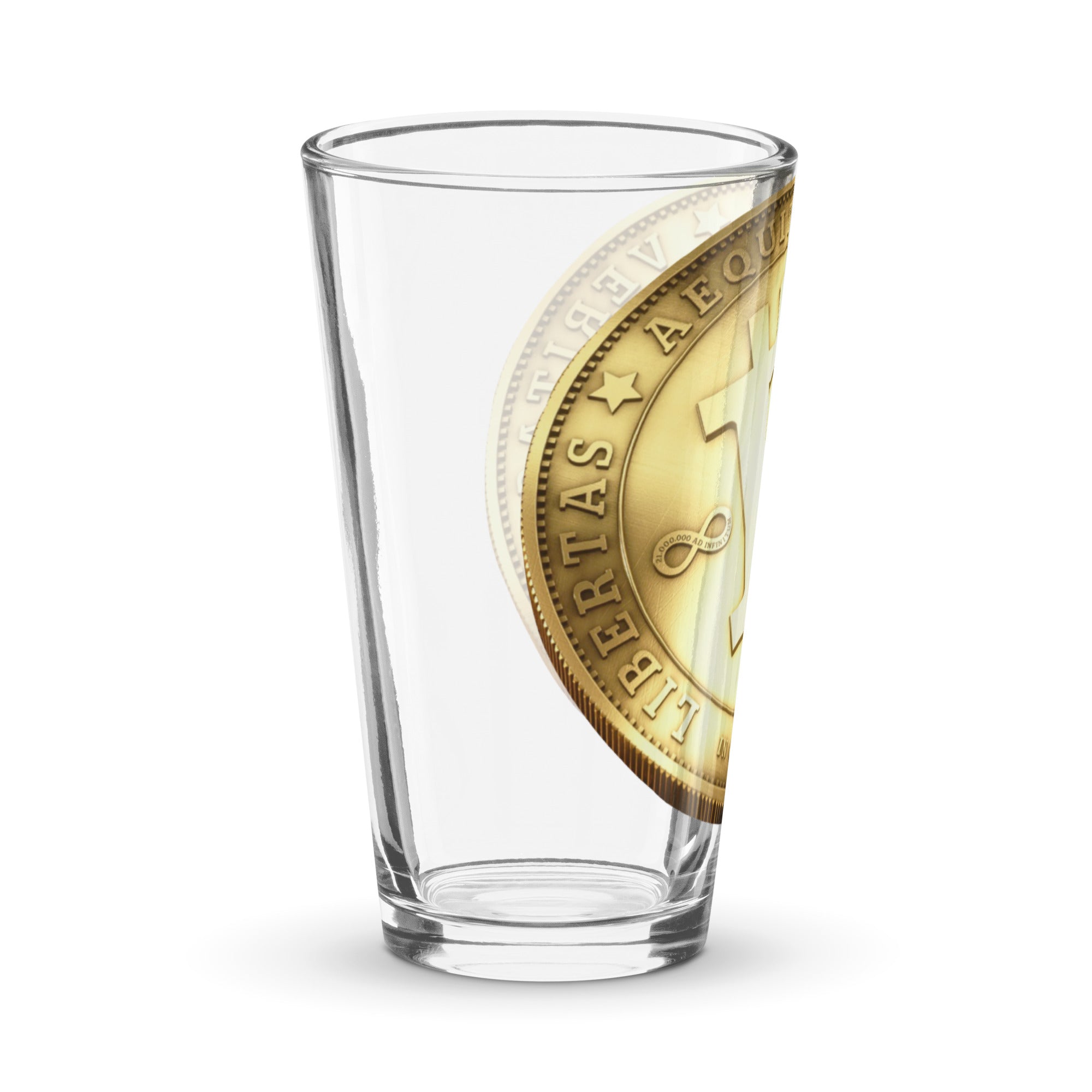 Bitcoin Pint glass
