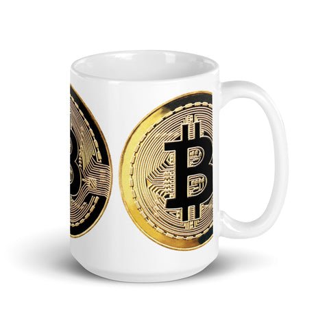 Bitcoin Pattern Shaker pint glass