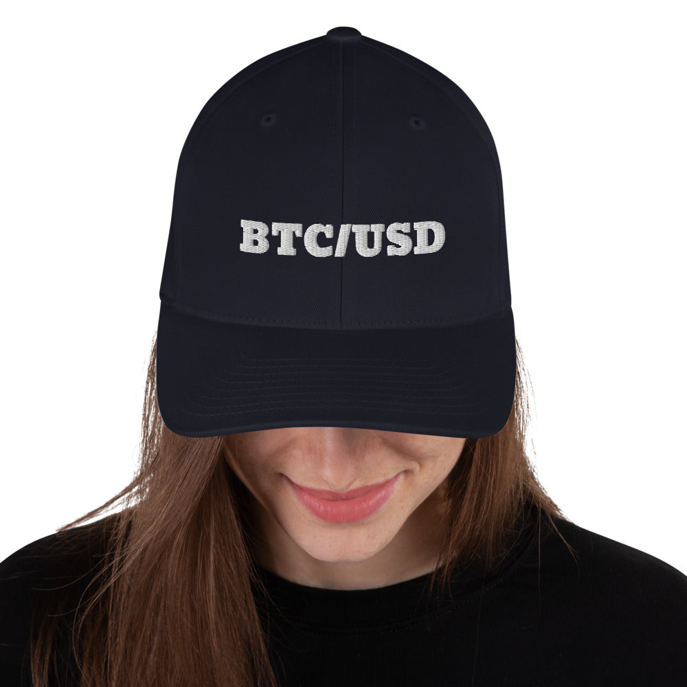 BITCOIN/USD HAT | Bitcoin Fitted Hat | Bitcoin Hat