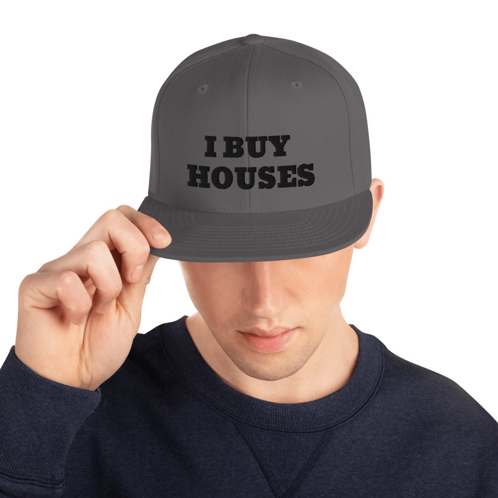 BLACK I BUY HOUSES Snapback Hat
