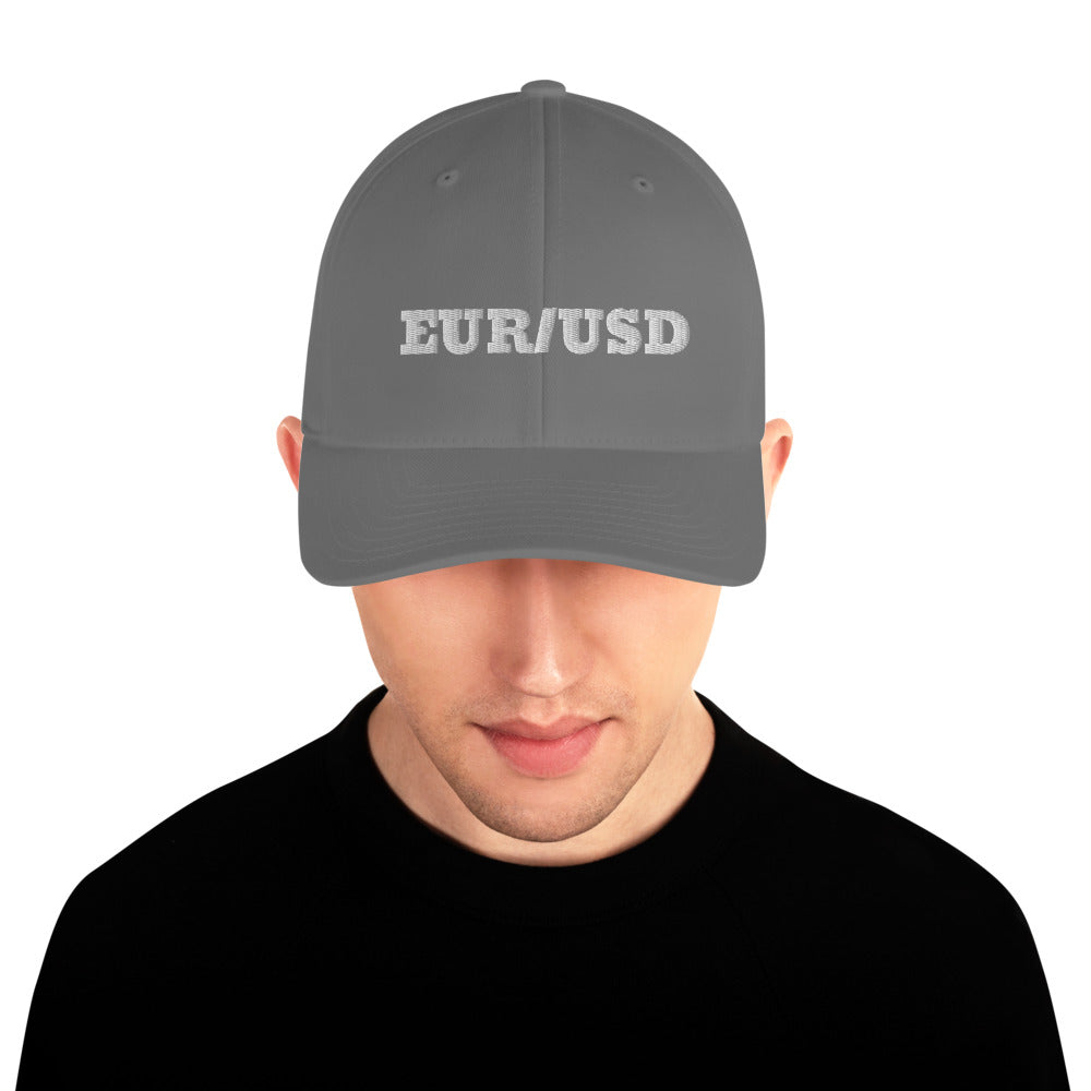 EUR/USD Hat Structured Twill Cap