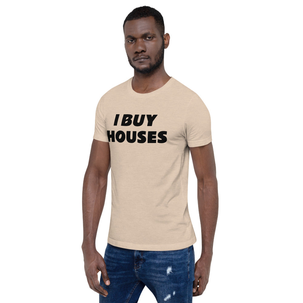 UNISEX BLACK I BUY HOUSES Short-Sleeve Unisex T-Shirt