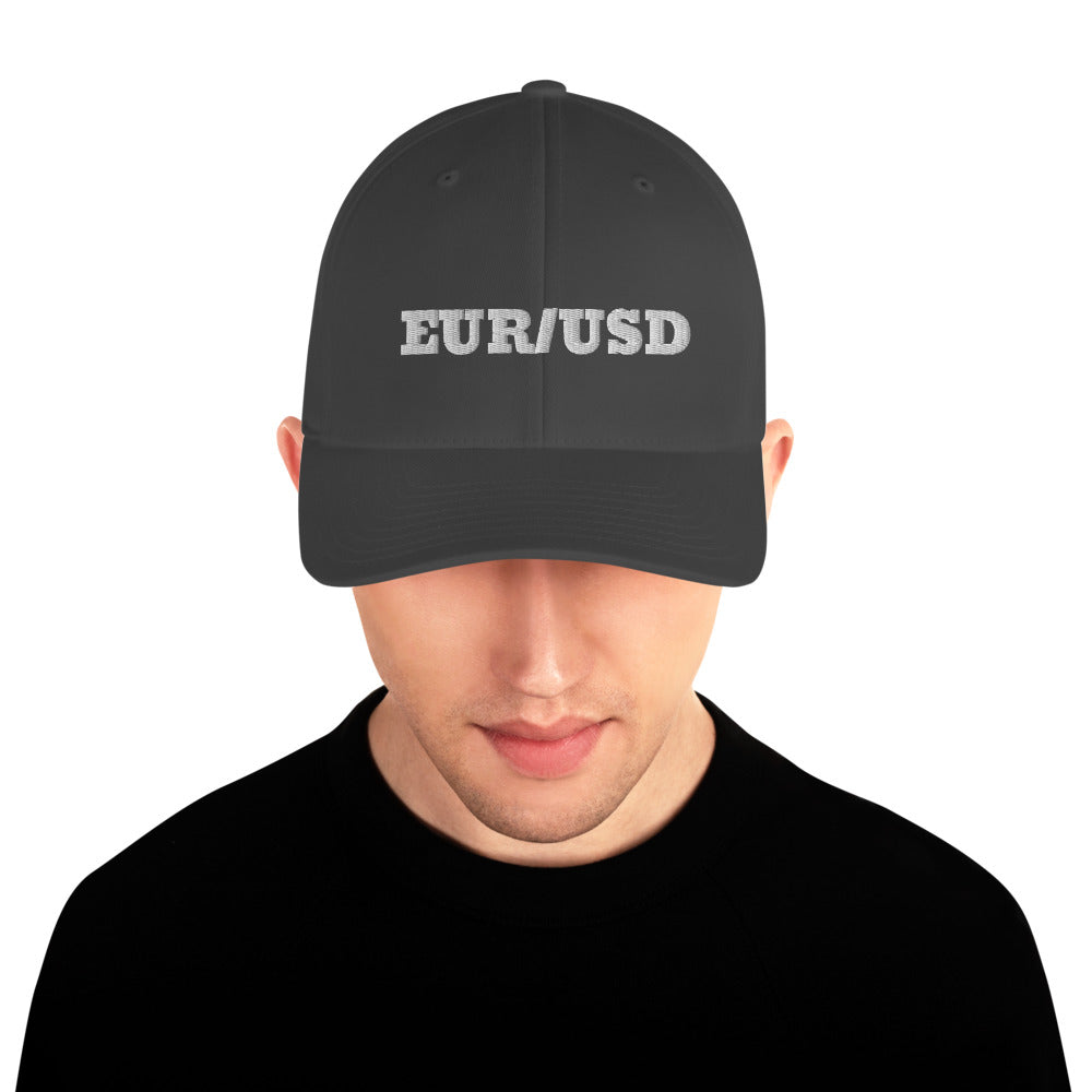 EUR/USD Hat Structured Twill Cap