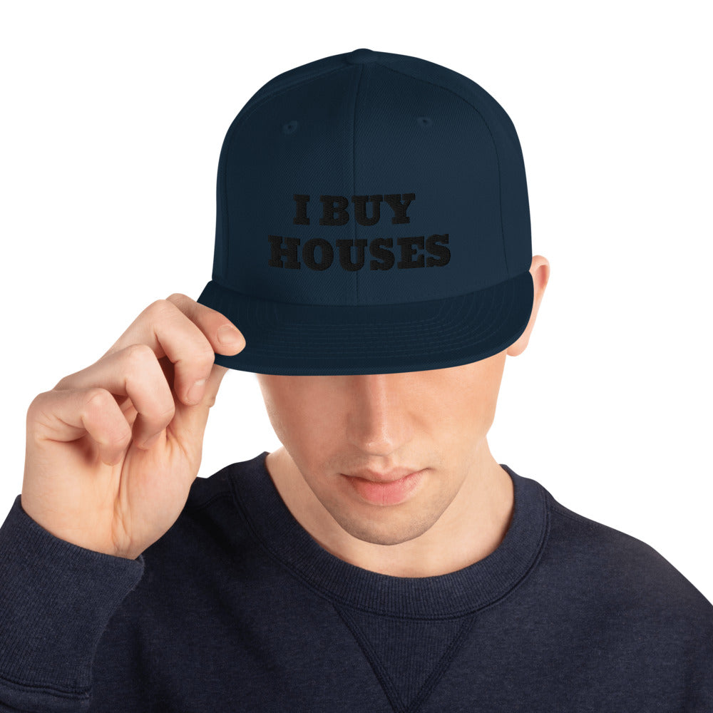 BLACK I BUY HOUSES Snapback Hat