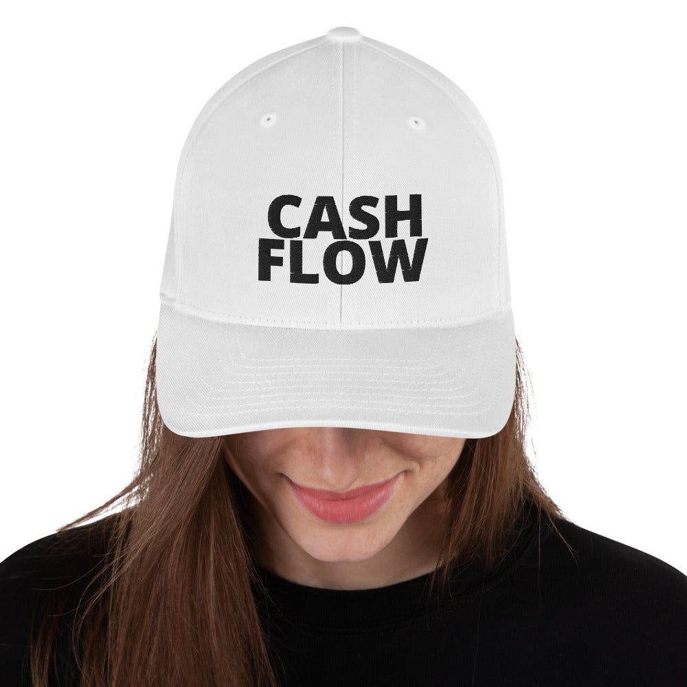 BLACK CASH FLOW  Structured Twill Cap